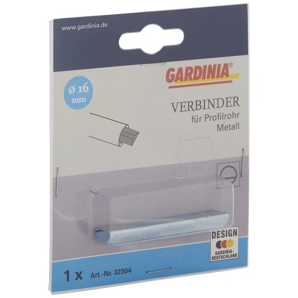 Profilverbinder, Memphis, Silber, 16 mm