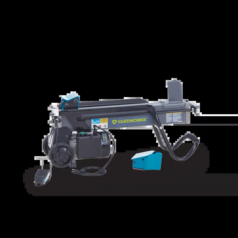 Yardworks 65558P-6 6-Ton 1-3/4 HP Duo Cut Electric Log Splitter with Pedal