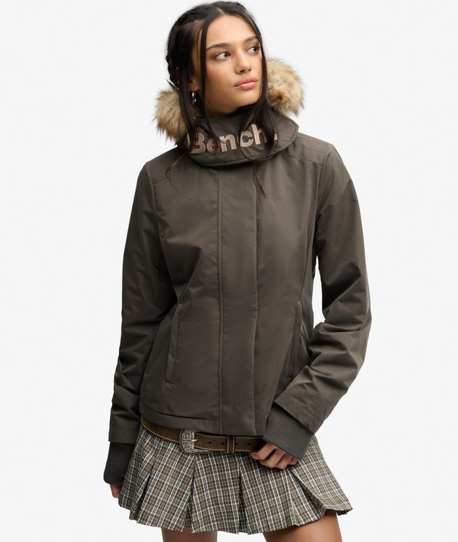 Bench Faux Fur Hooded Windcheater Jacket