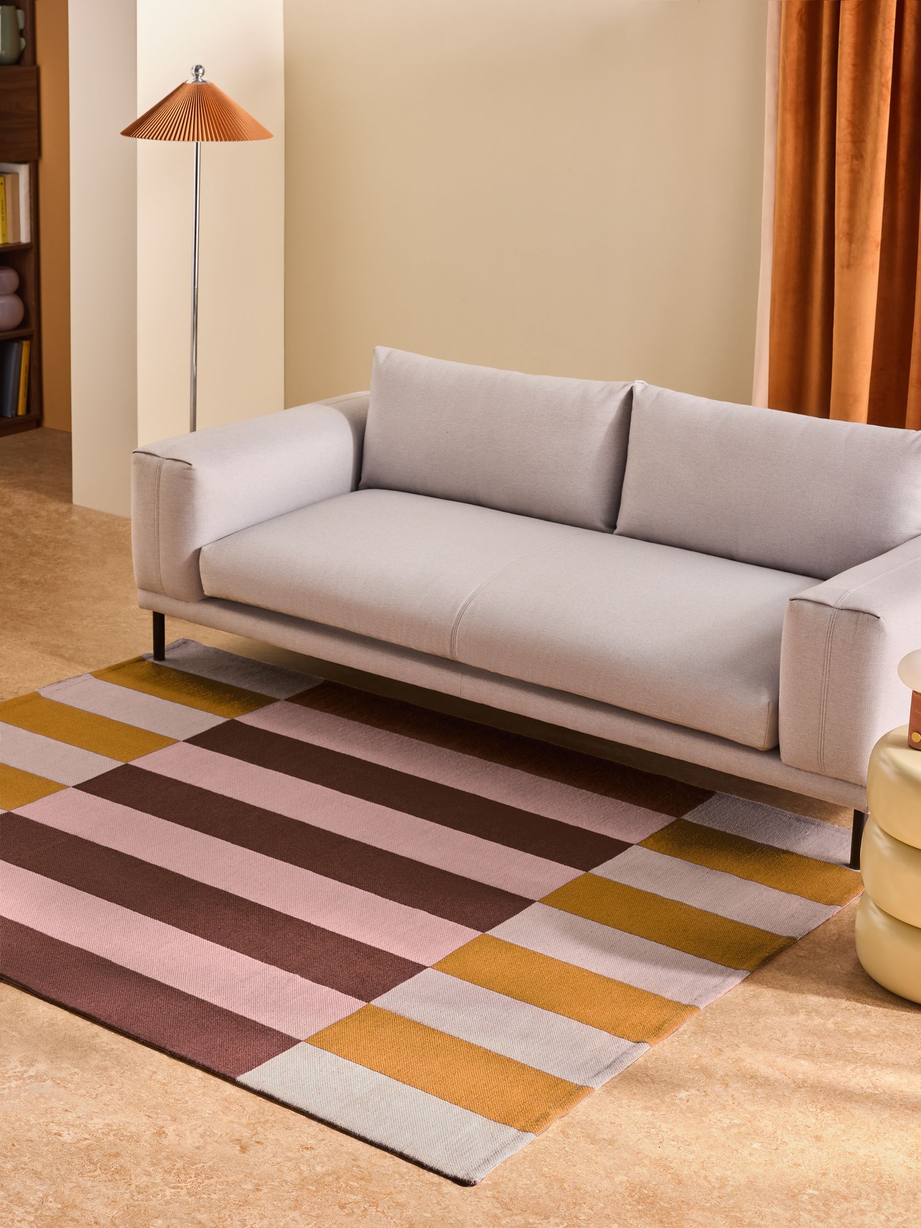 Solta Indoor Outdoor Flatweave Rug in Ochre