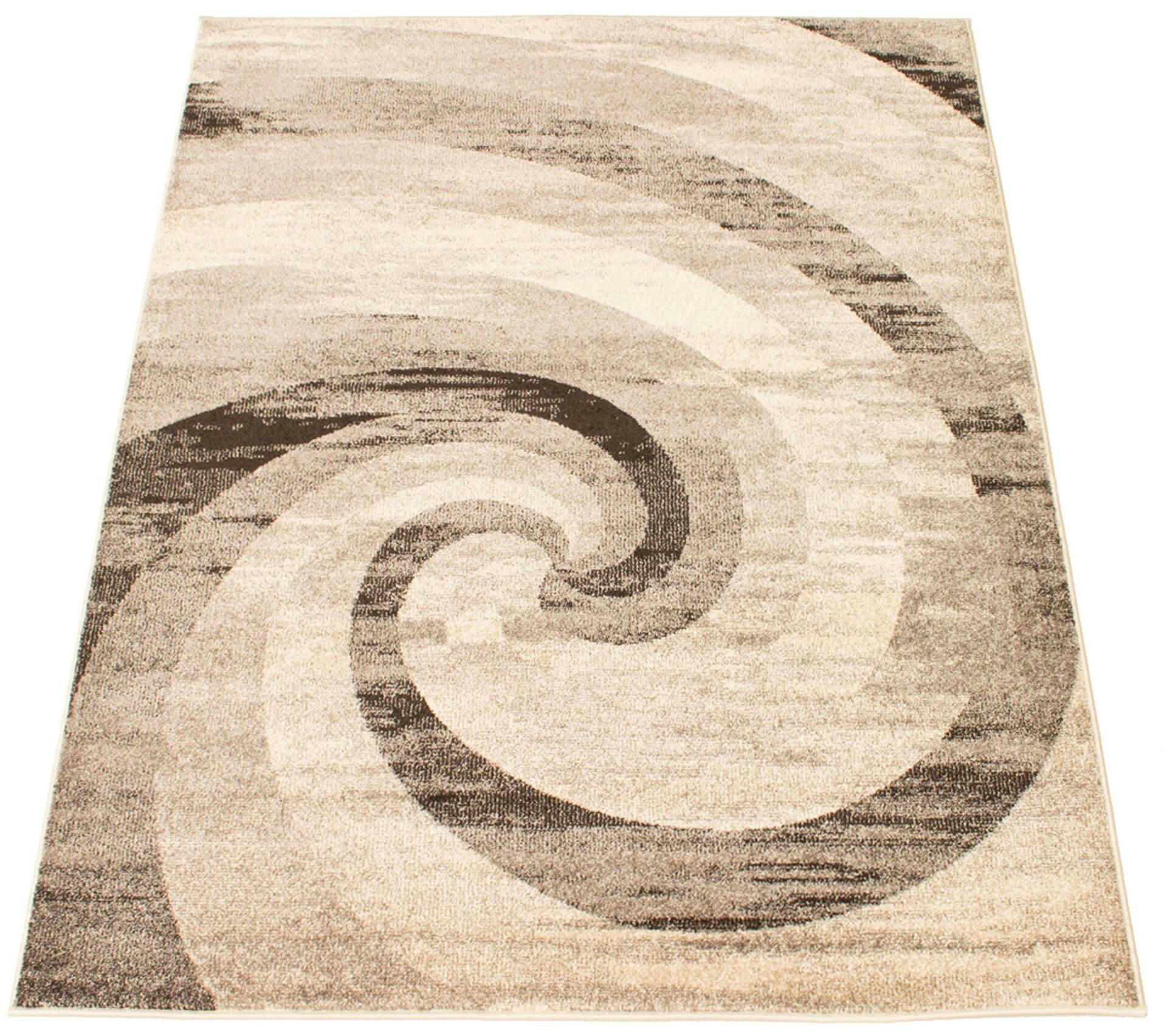 ECARPET Cora Indoor Area Rug, Ivory/Brown, Assorted Sizes