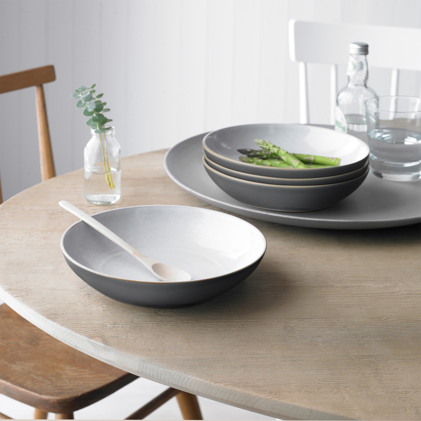 Elements Fossil Grey Pasta Bowl