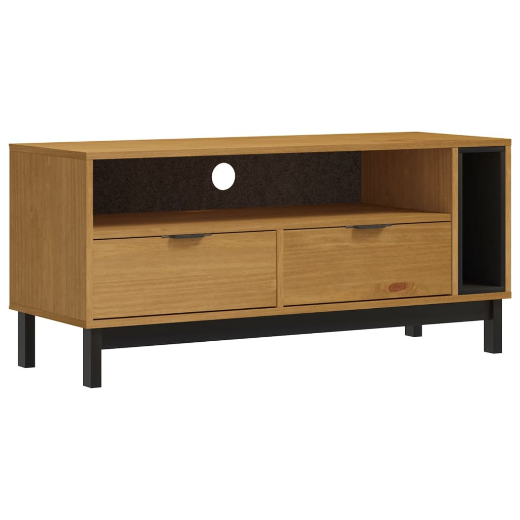 Szafka pod Telewizor Rtv Brąz Mat Szuflady Nowoczesny 110x40x50cm
