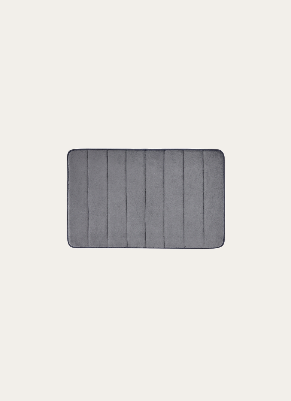 TAPIS DE BAIN UNI à MÉMOIRE DE FORME GRIS ANTHRACITE
