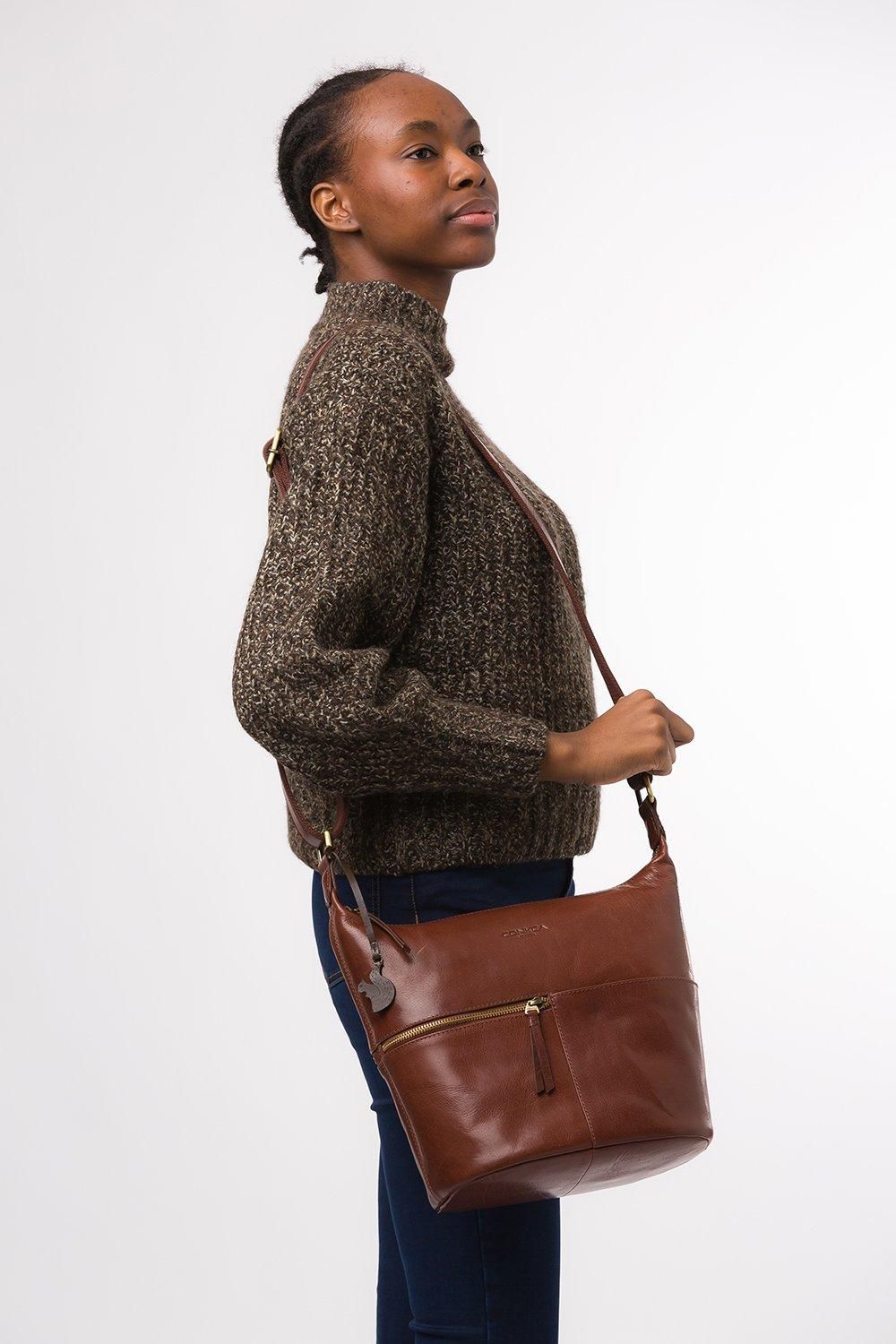 Conkca London Kristin' Leather Shoulder Bag