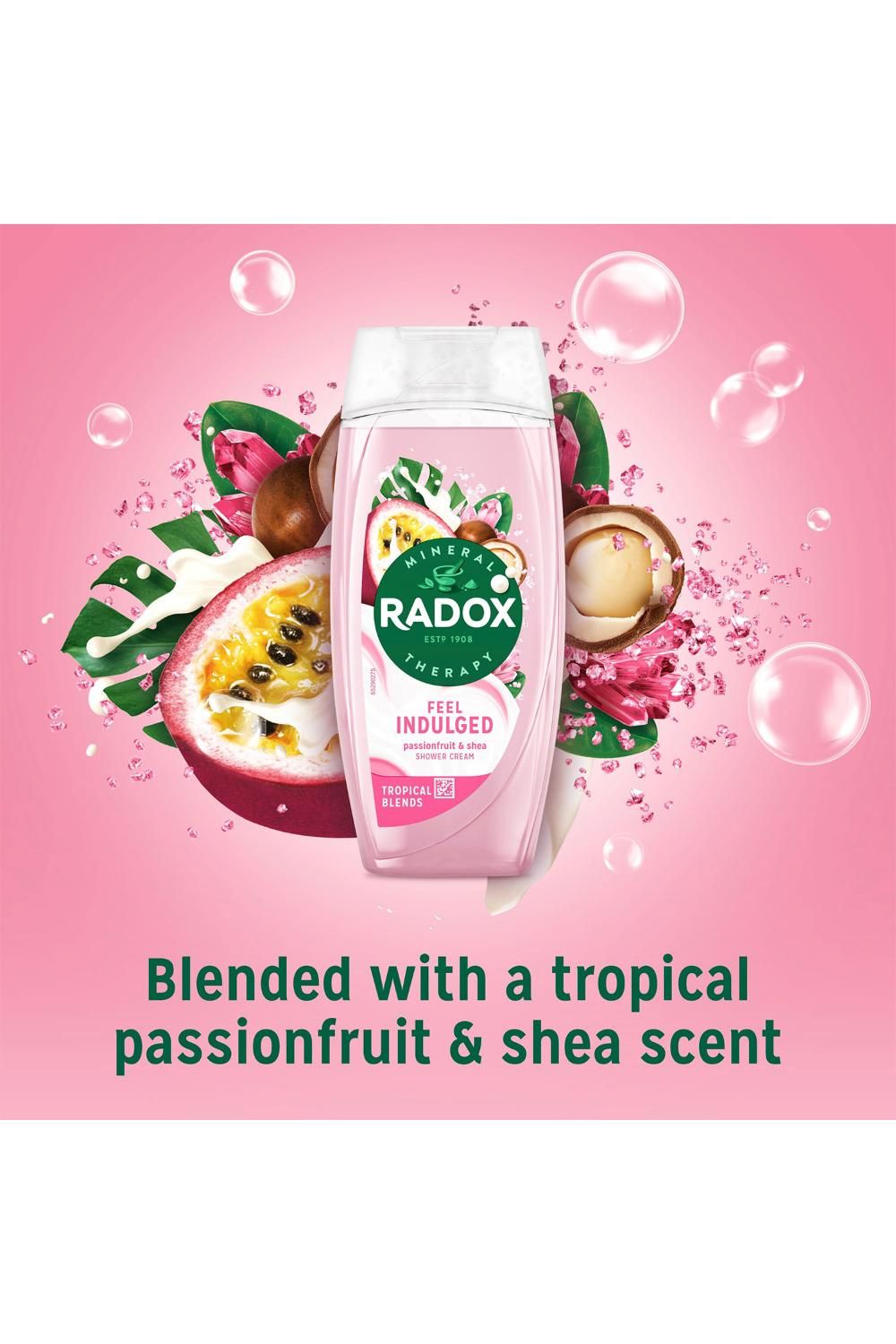 Radox Mineral Therapy Feel Indulged Shower Cream Moisturising Wash 225ml,6pk