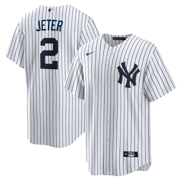 Derek Jeter New York Yankees Nike Home Retired Player Replica Jersey - White