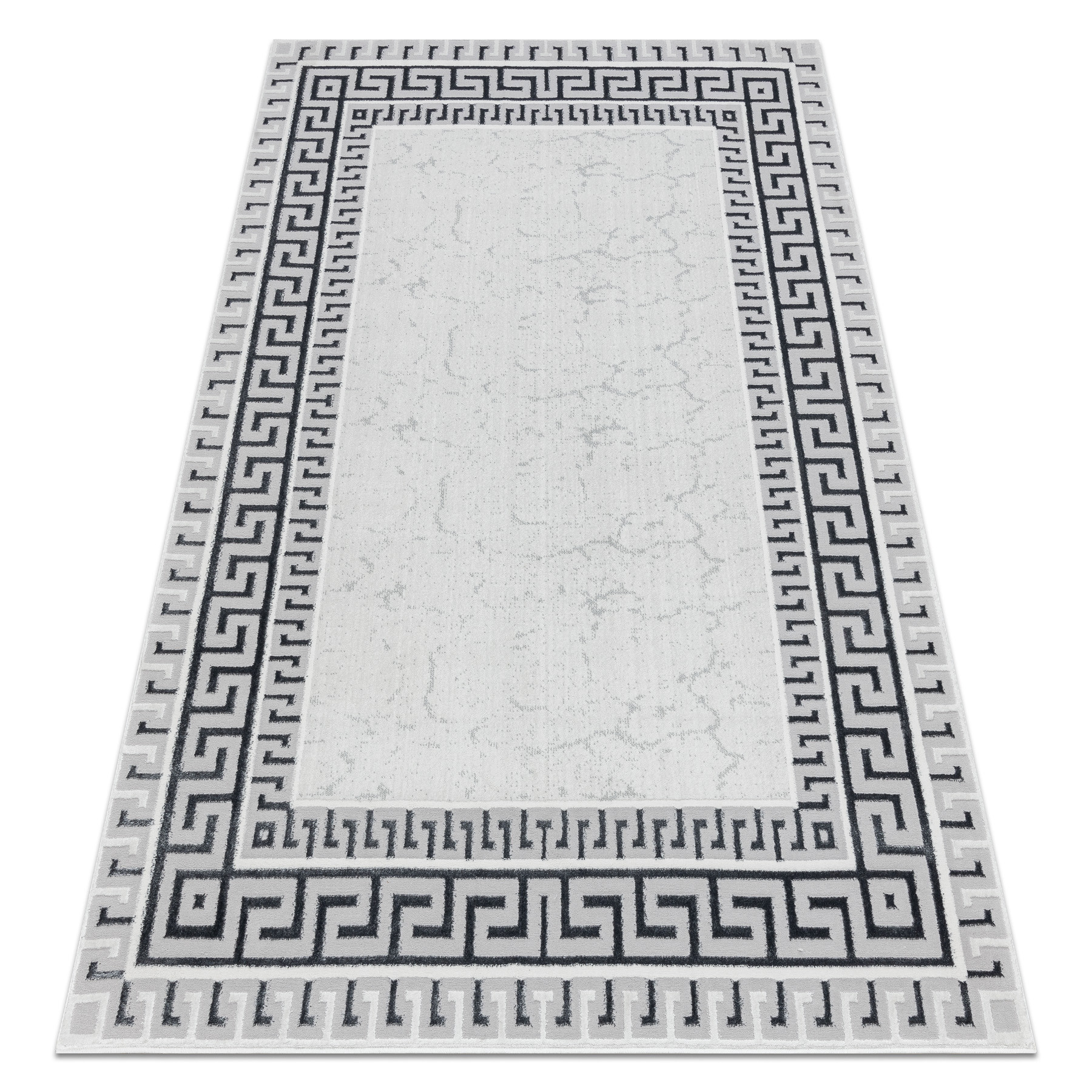 Dywan ALLURE 1960 Grecki klucz, ramka - Strukturalny, stylowy, 80x150 cm