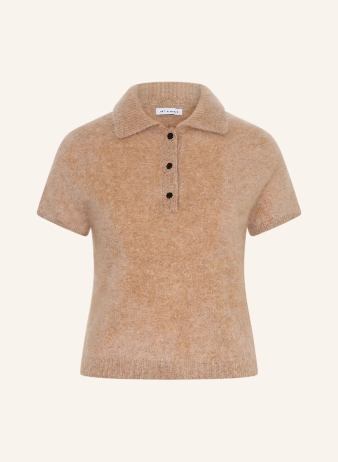 MRS & HUGS Strick-Poloshirt aus Cashmere