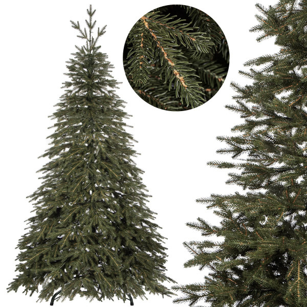 Sztuczna choinka 220 cm świerk kaukaski PE drzewko