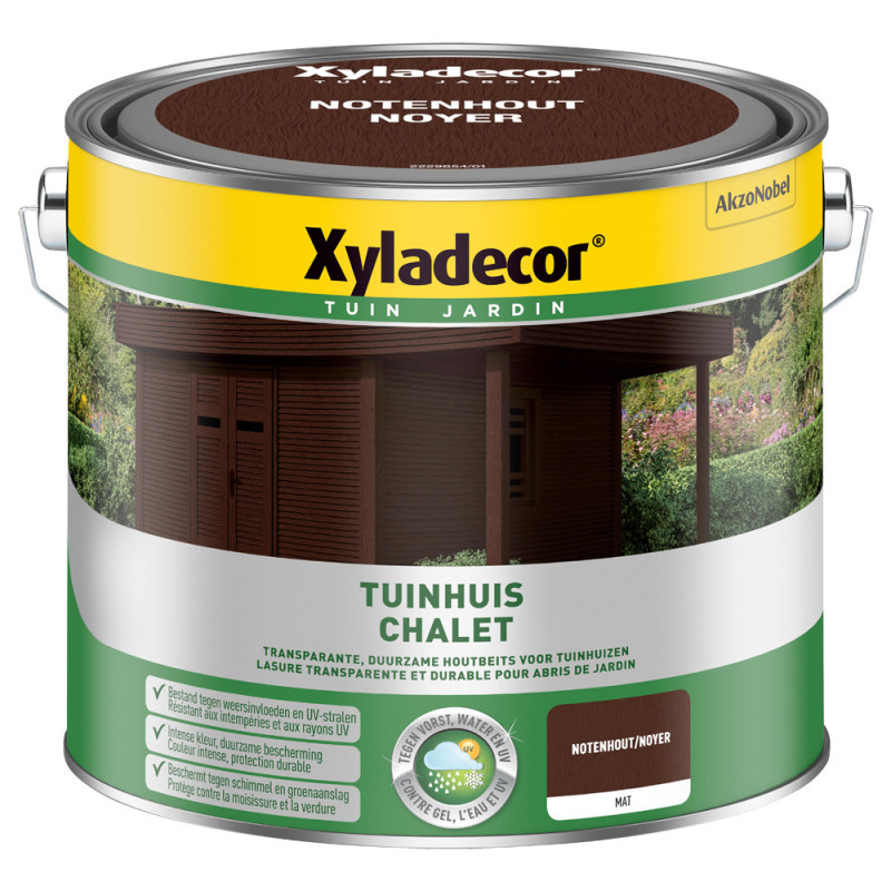 Lasure pour bois Chalet noyer 2,5 L XYLADECOR