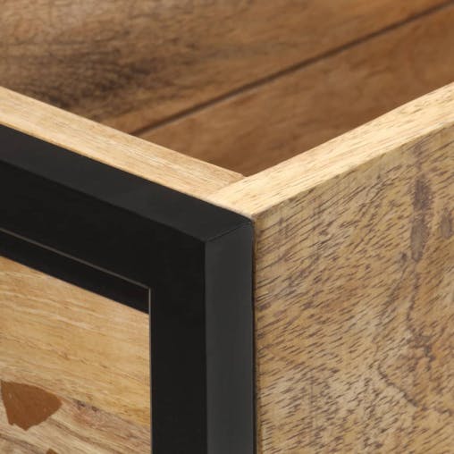 NNEVL Planter 90x20x68 cm Rough Mango Wood
