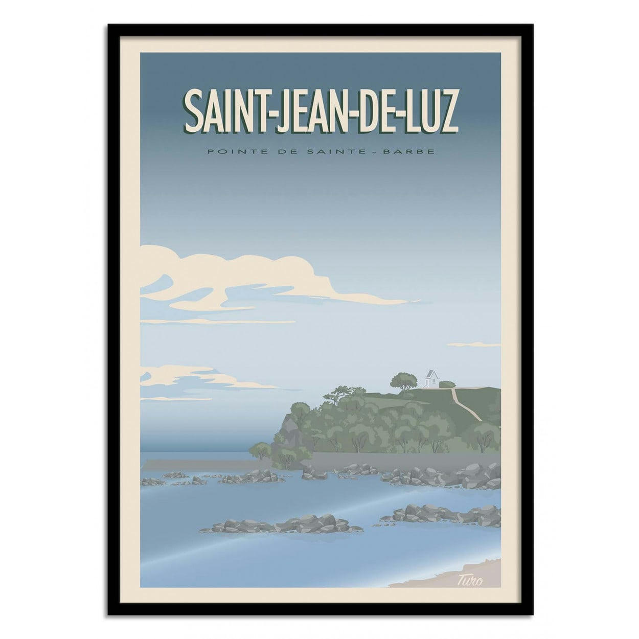 TUROMEMORIESSTUDIO - SAINT-JEAN-DE-LUZ - TURO - Affiche d'art 50 x 70 cm