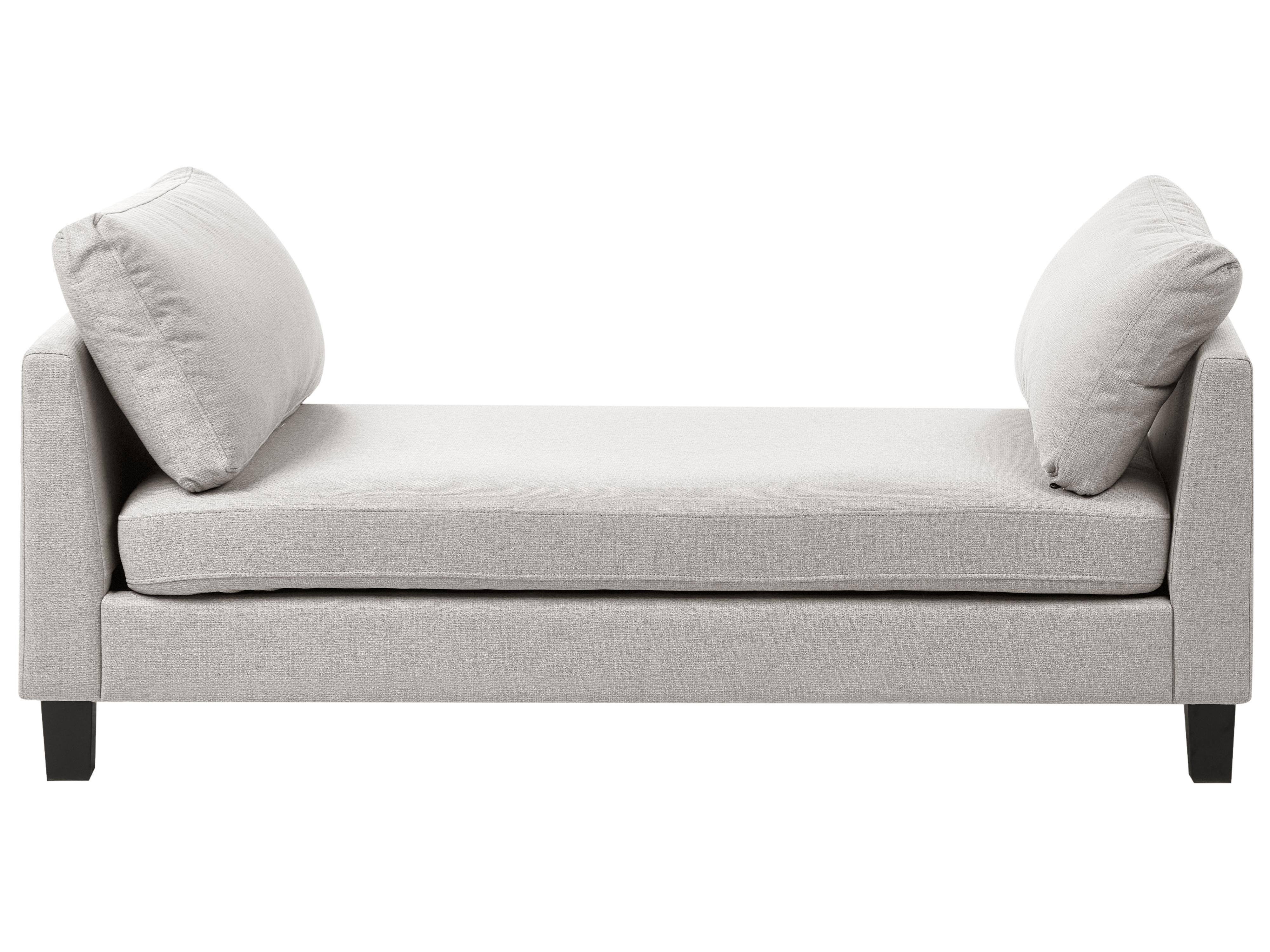 Chaise Longue ARCHIANE Fabric Light Grey