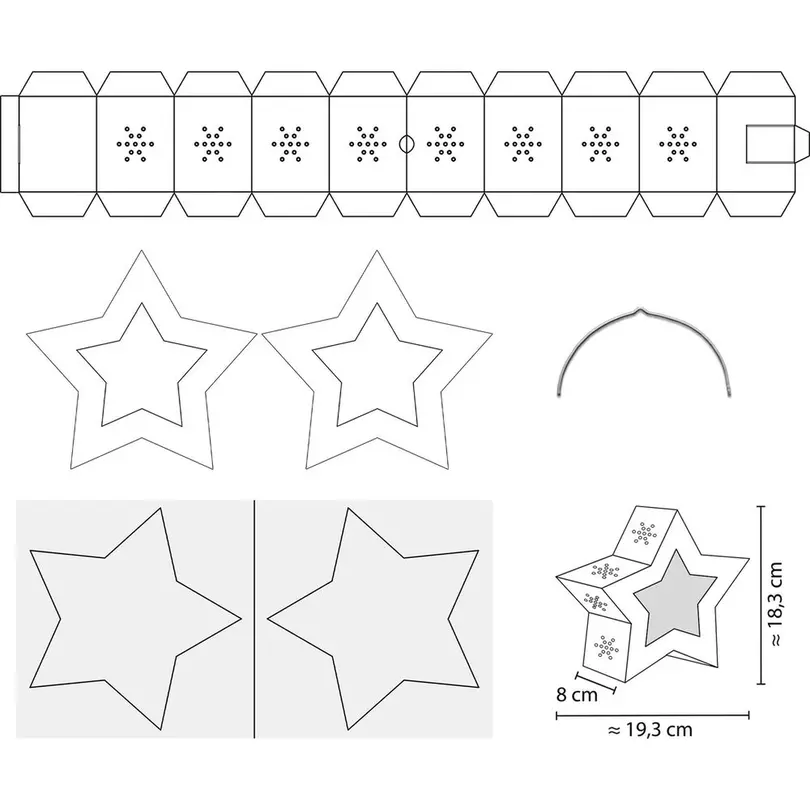 Laterne Twinkle Star
