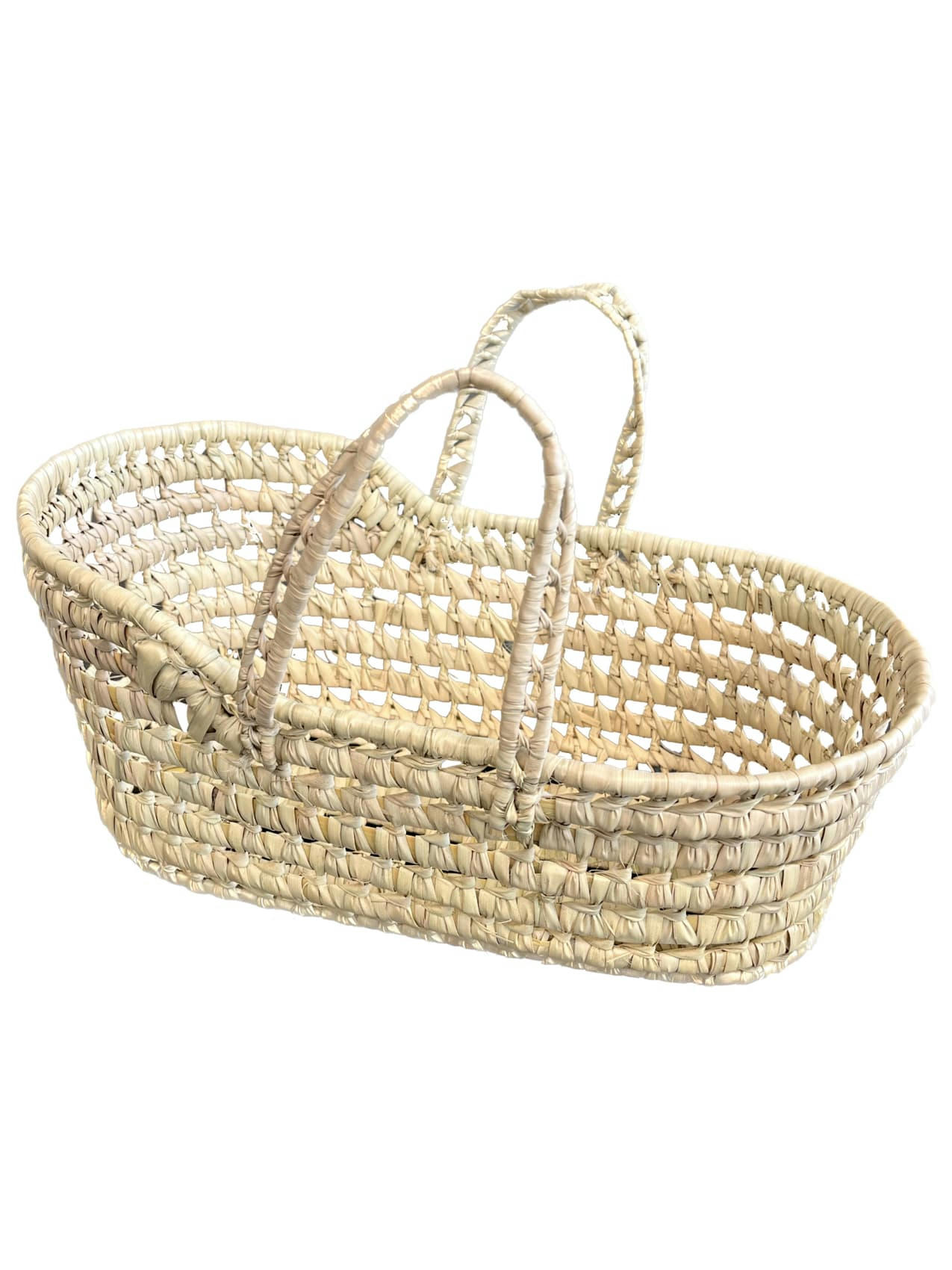 - Couffin osier pour poupée naturel 36x19x19 cm