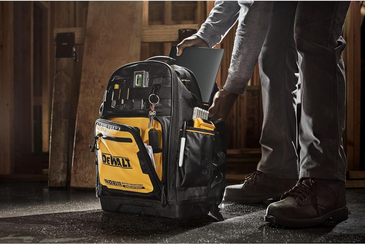 DEWALT Tool Backpack, Tool Storage and Organization, Durable and Water Resistant (DWST560102)