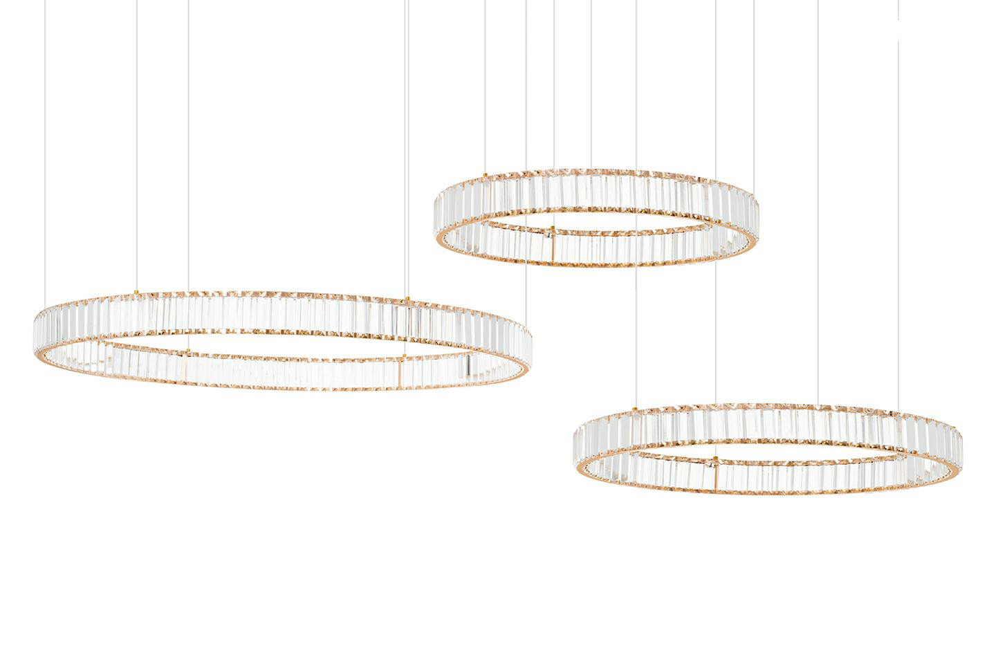 MOOSEE lampa wisząca LIBERTY 3B złota