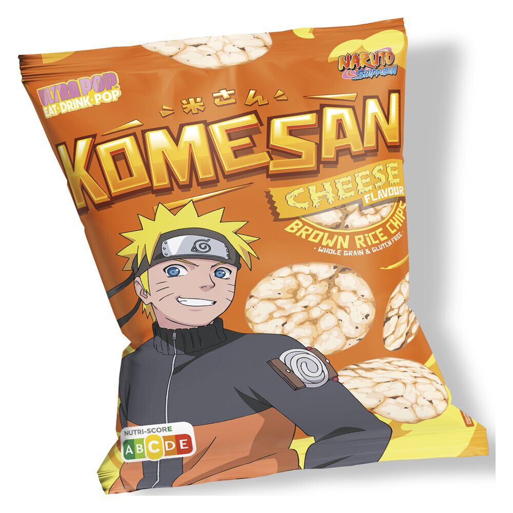 Chips de riz complet Komesan go&ucirc;t fromage Naruto 60gr