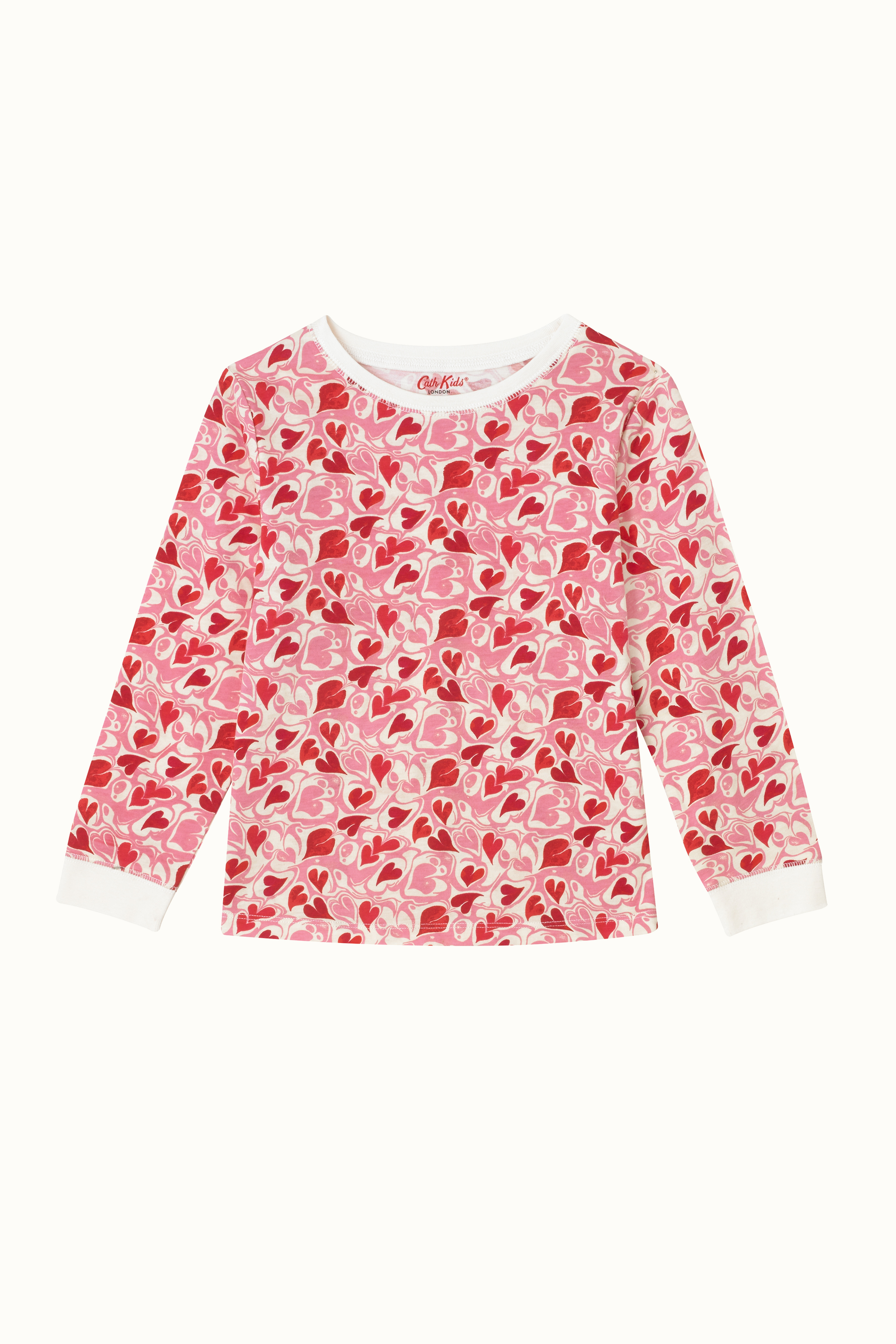 Marble Hearts Ditsy Long Sleeve Jersey PJs (1-12 Years)