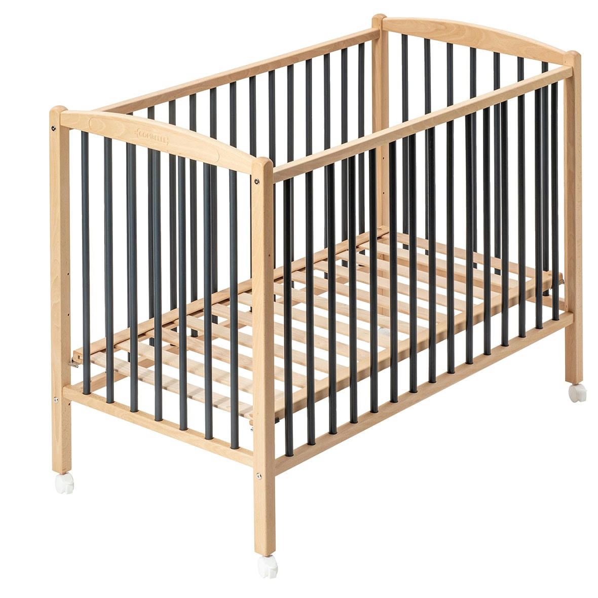 ARTHUR - Lit Bébé 70 x 140 Gris Anthracite