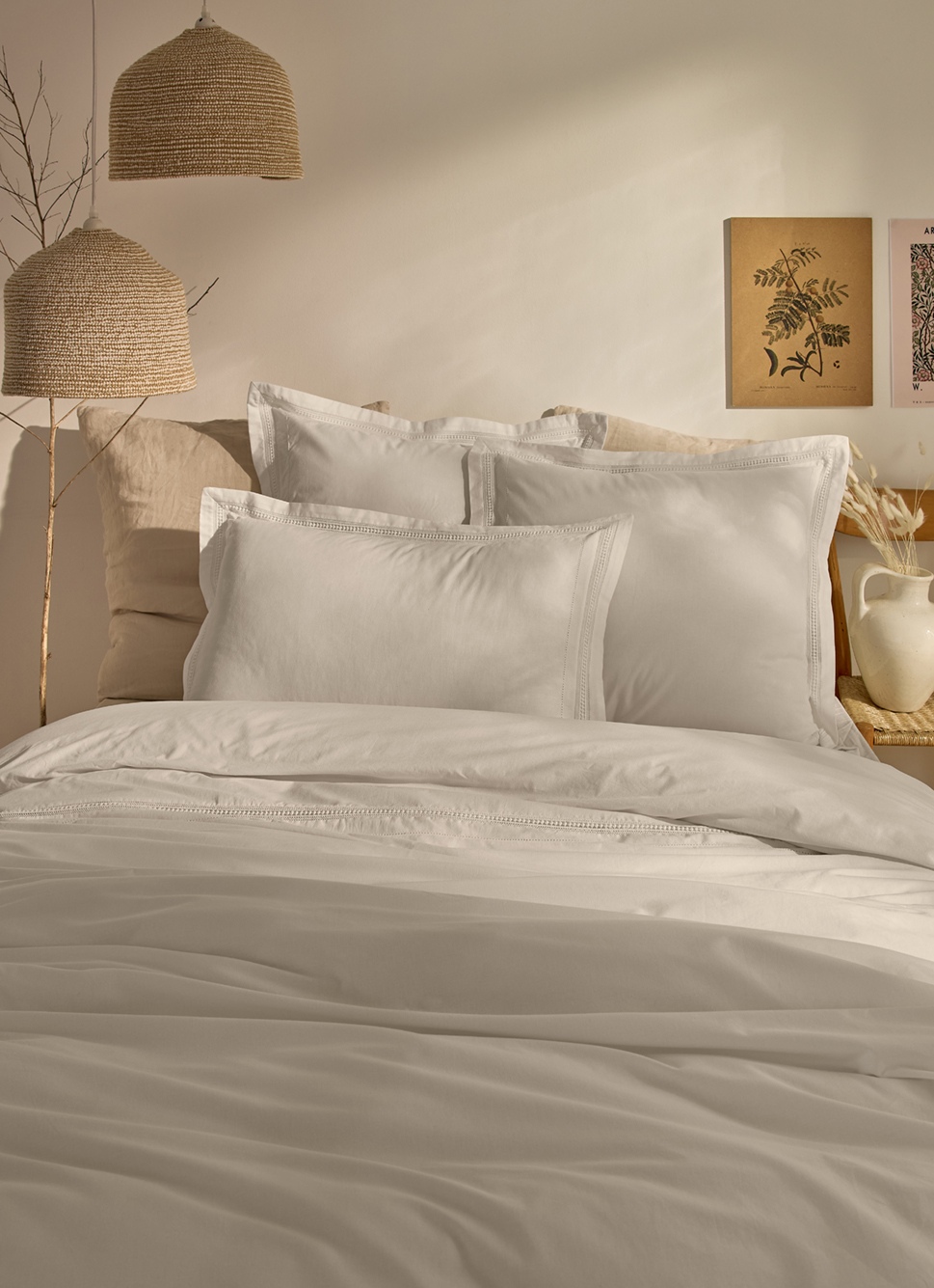 HOUSSE DE COUETTE EN COTON LAVÉ RUTH ECRU IVOIRE