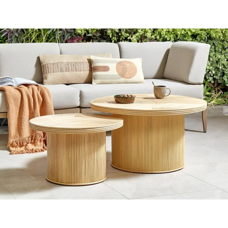 ILIOS - Salontafel set - Natuurlijk - Rotan