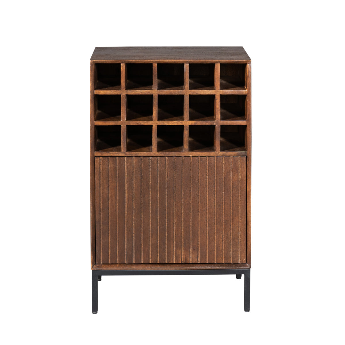StarFurn Wijnkast Madison - Bruin Hout - 55x35x90cm