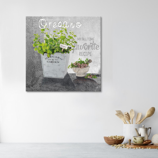 Feeby Obraz na płótnie, Oregano przyprawy kuchenne 30x30