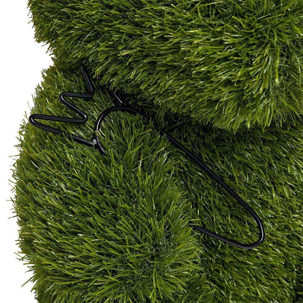 Décoration de jardin à poser gazon vert lapin 47x35xH54cm