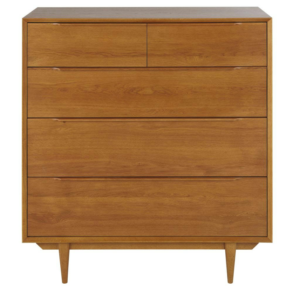 Portobello - Commode haute vintage 5 tiroirs