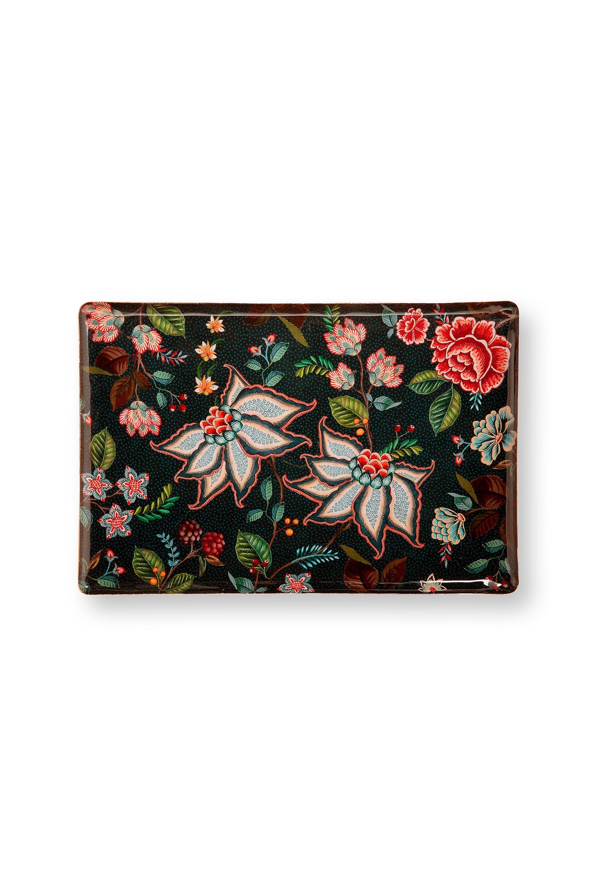 Pip Studio Dienblad Berry Blues - Rechthoek - Donkerblauw - 48x32cm