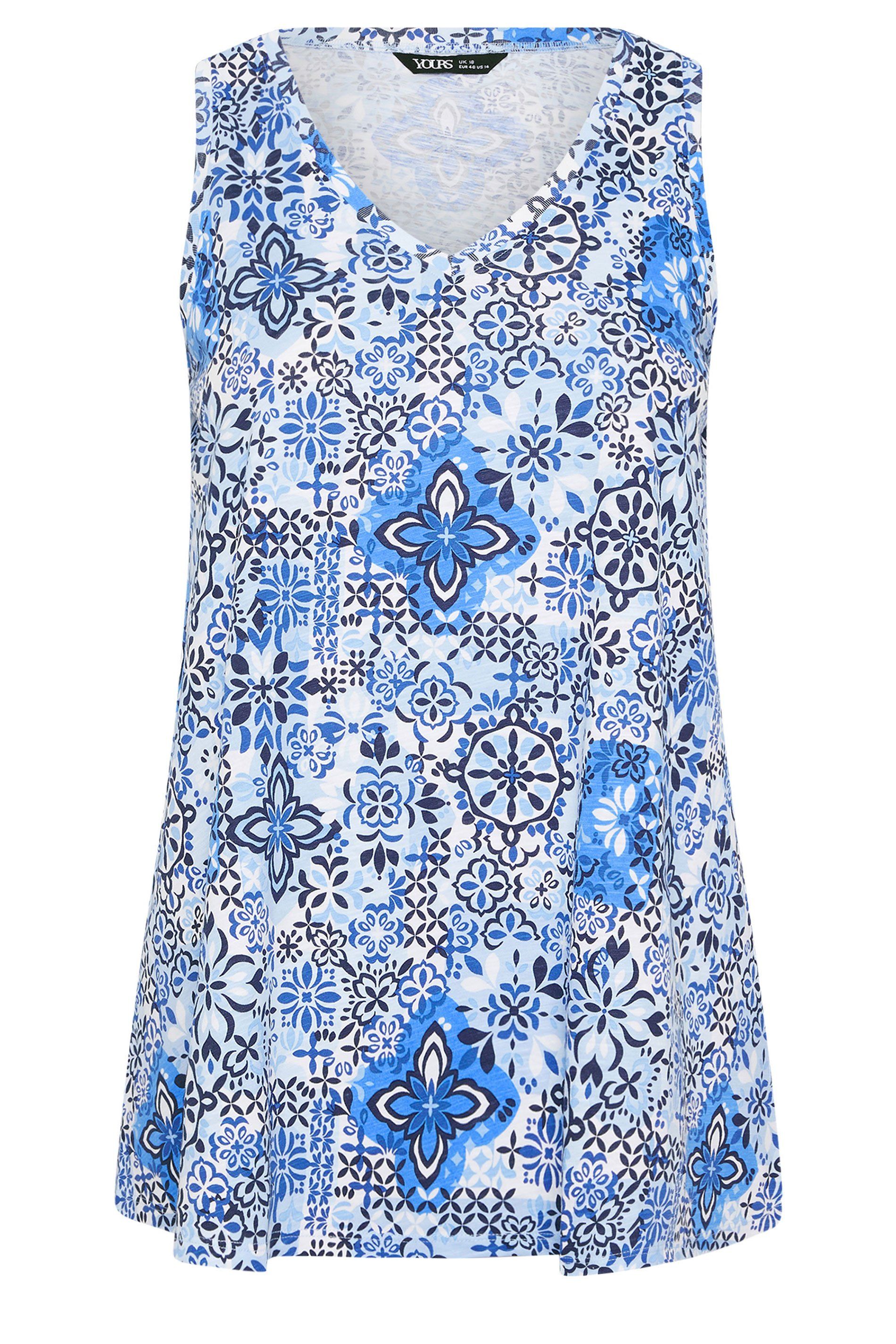 Yours Tile Print Vest Top