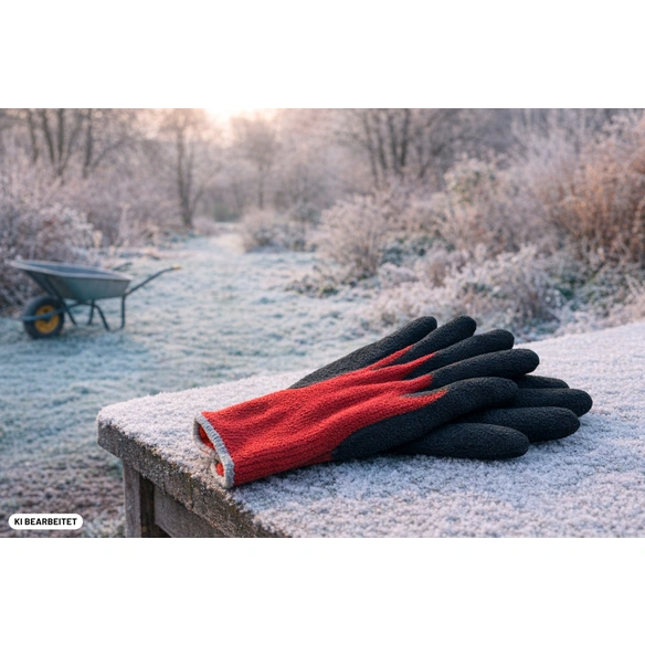 Winterhandschuh »Winter«, schwarz/rot, Latexbeschichtet