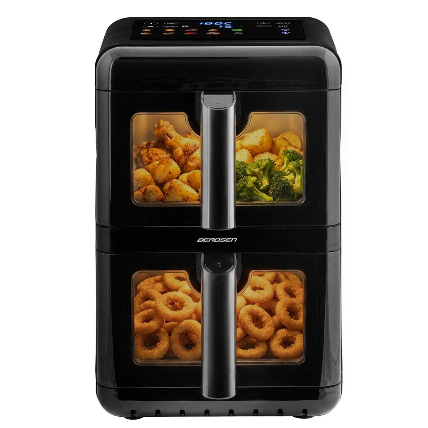 Frytkownica beztłuszczowa Berdsen BD-663 dwukomorowa 11,6 L pionowa 3000 W