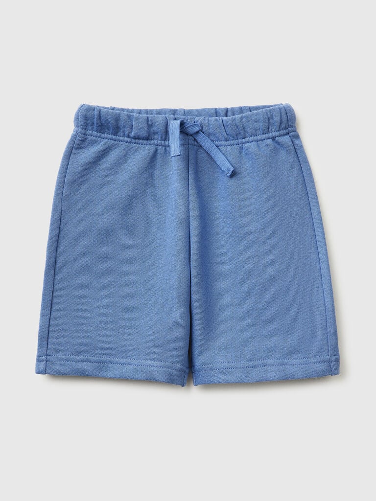 Cotton fleece bermuda shorts