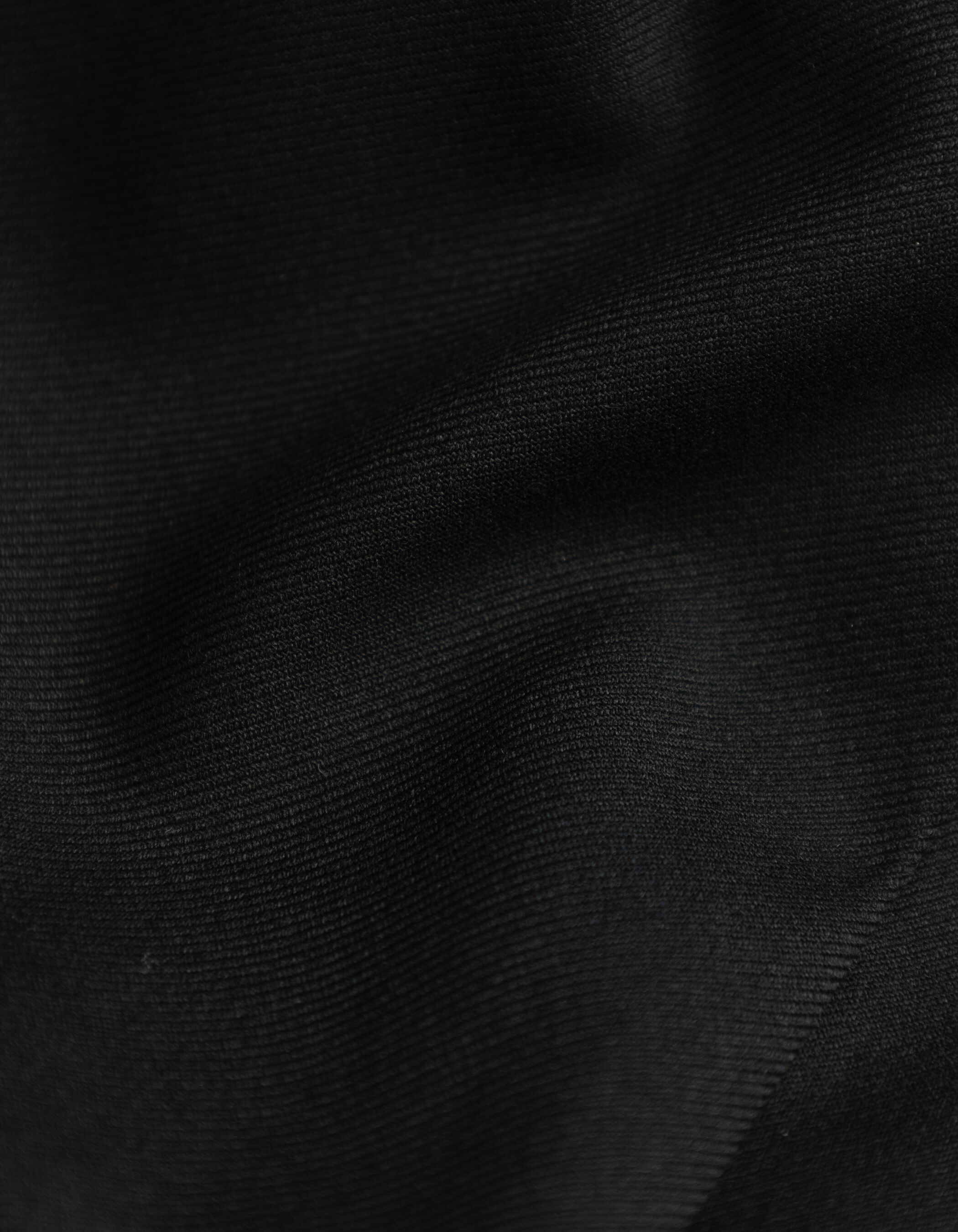 Pantalon noir cropped à revers Femme
