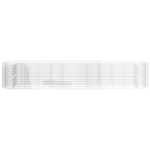 NNEVL Gabion Raised Bed Galvanised Iron 600x100x100 cm