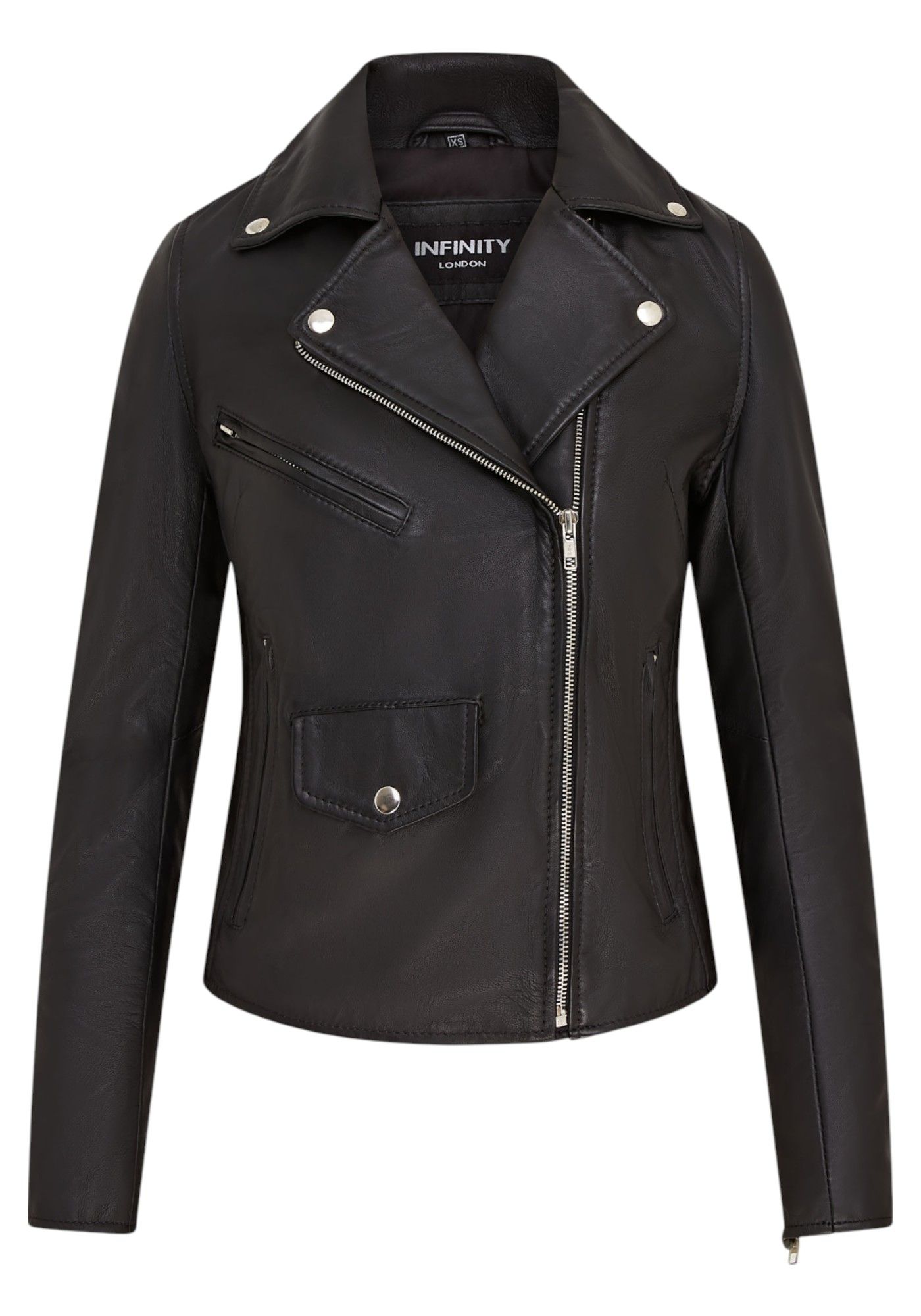 Infinity Leather Classic Brando Biker Leather Jacket - Secunda