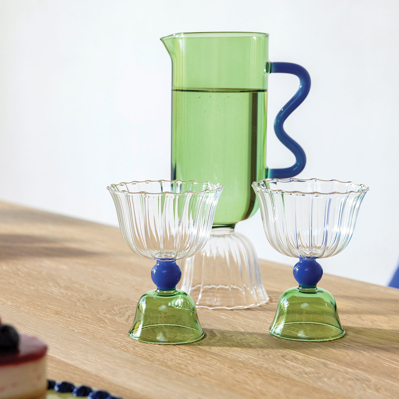 &k amsterdam Tulip Glas 2 st. - Groen