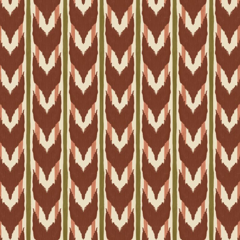 Catchii Behang Maison Artisan Ikat bruin