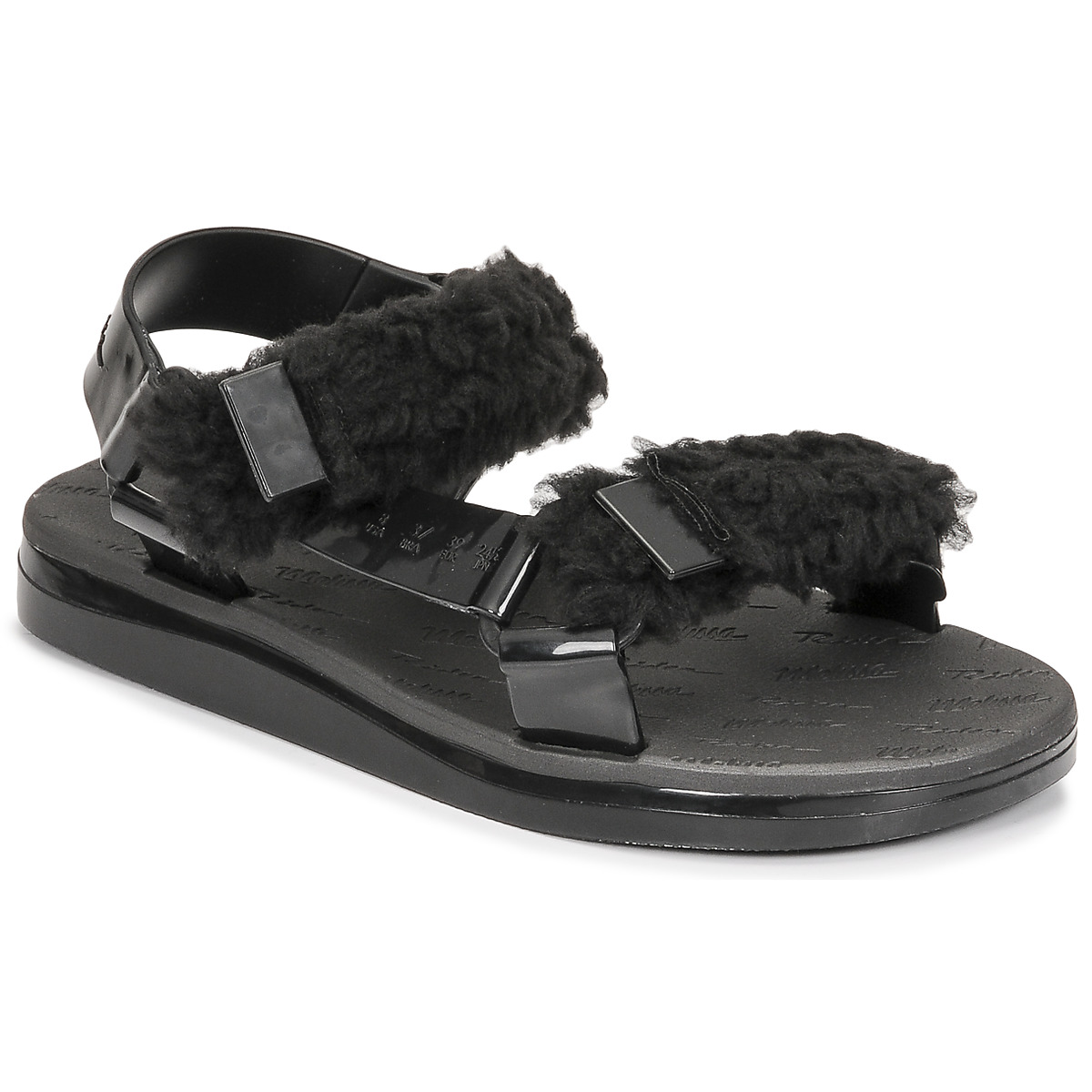 Melissa - MELISSA PAPETTE FLUFFY RIDER AD - Black