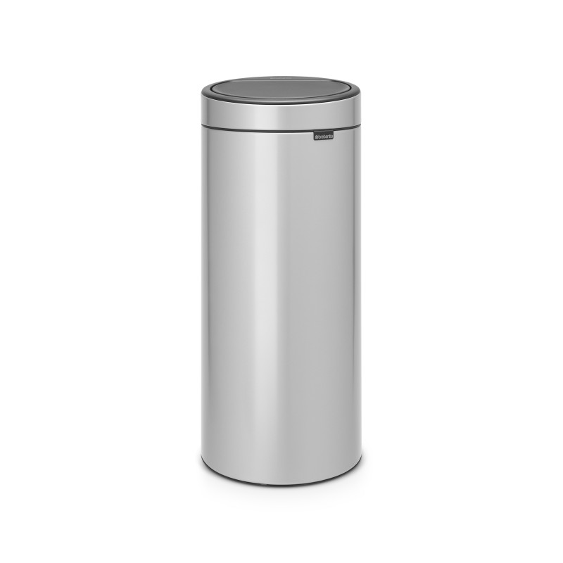 Poubelle Touch Bin acier mat 30 L BRABANTIA