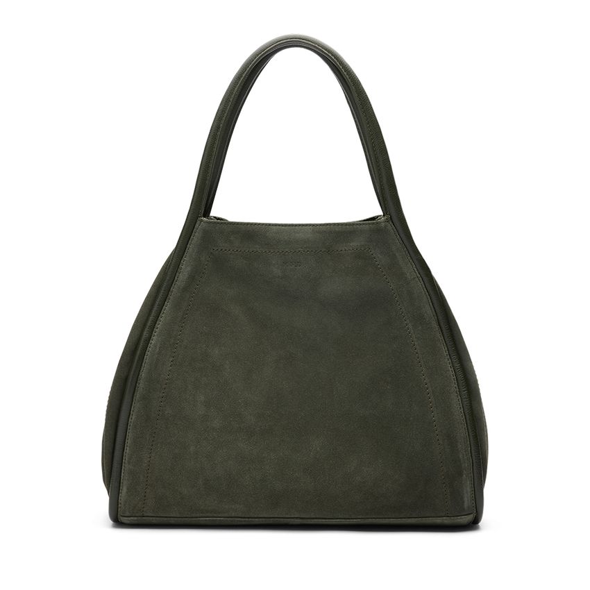 Manfield Khaki suède shopper