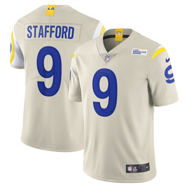 Matthew Stafford Los Angeles Rams Nike Vapor Limited Jersey - Bone/Royal/White