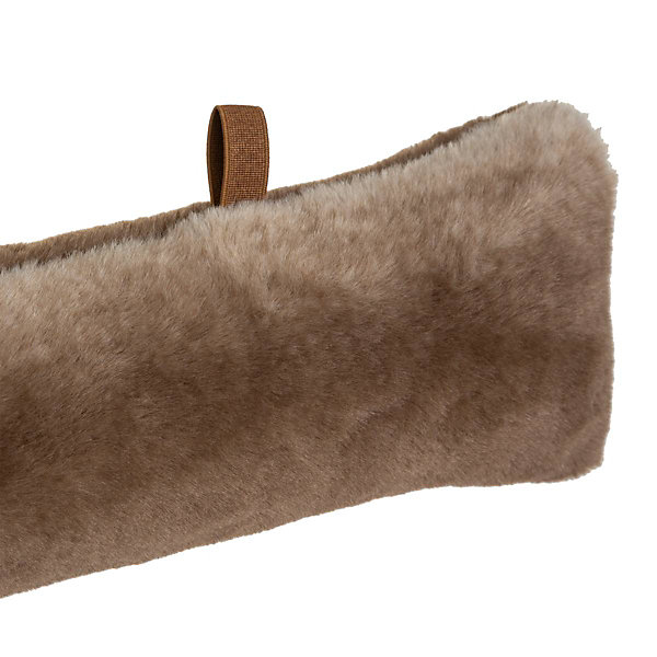 Bas de porte Wild - fausse fourrure - marron - 12x90 cm - Atmosphera
