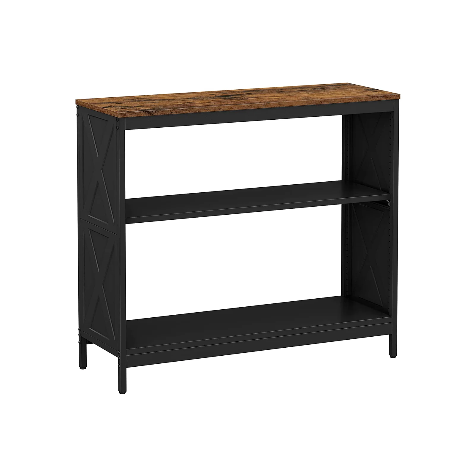 Table console façon grange noir