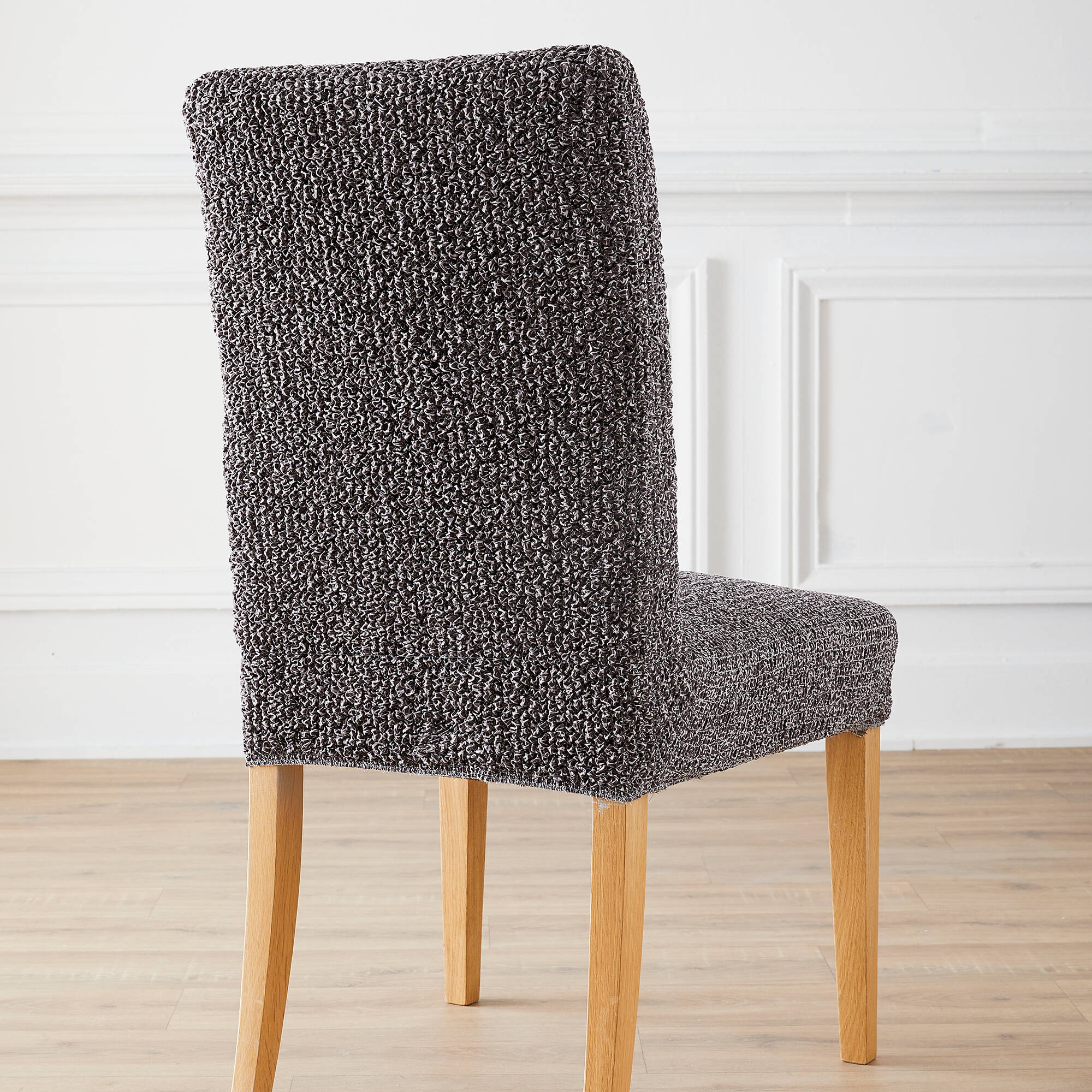Housse microfibre bi-extensible gaufrée spéciale chaise
