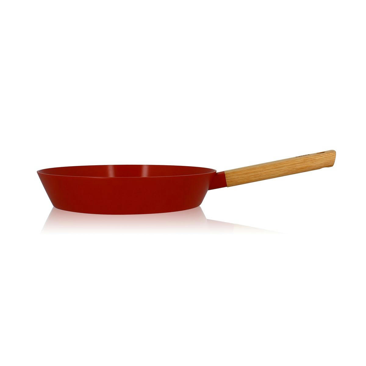 ECTOR - Poêle en aluminium/céramique paprika Ø28cm - compatible induction