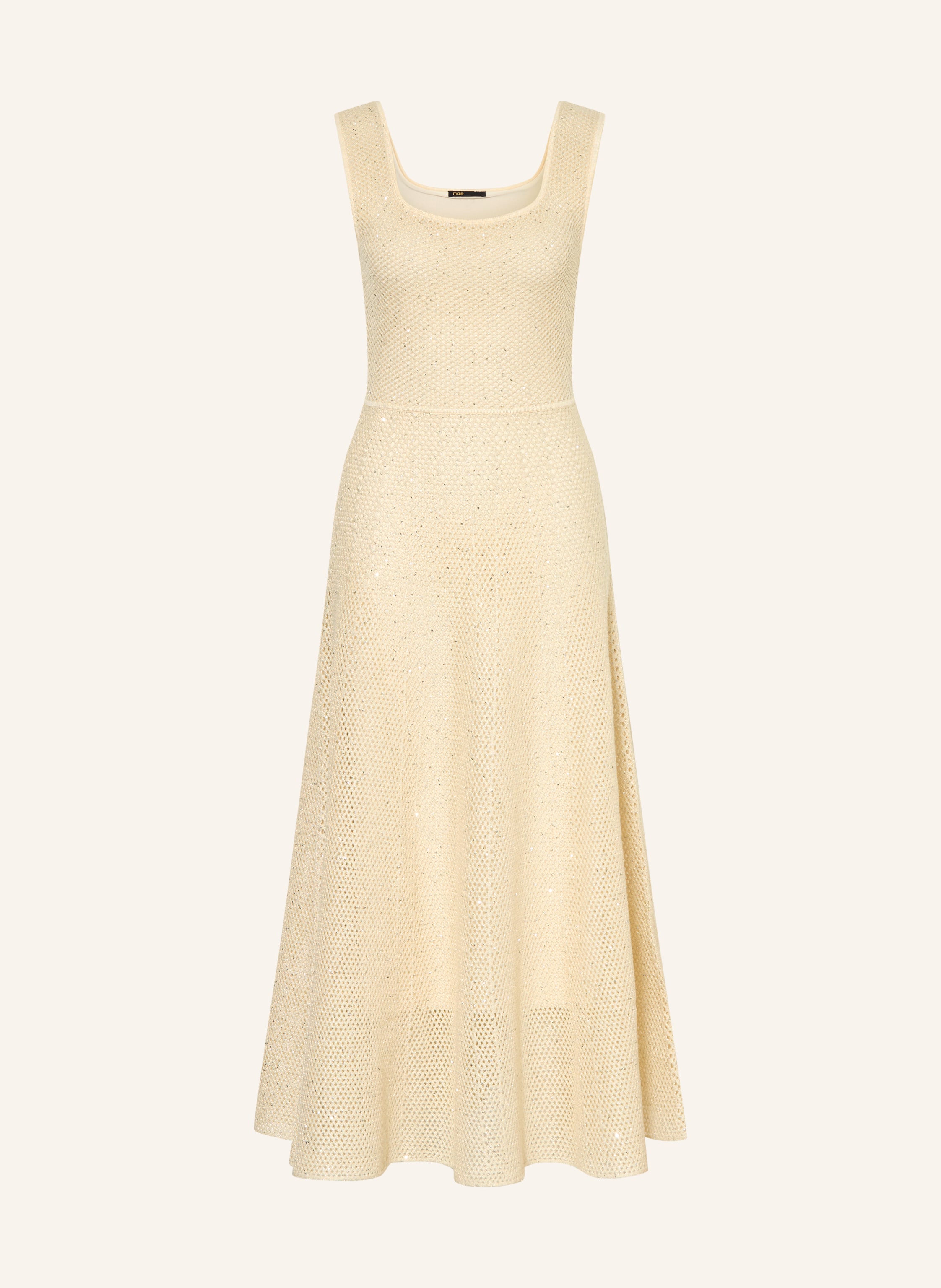 maje Strickkleid mit Pailletten und Glitzergarn